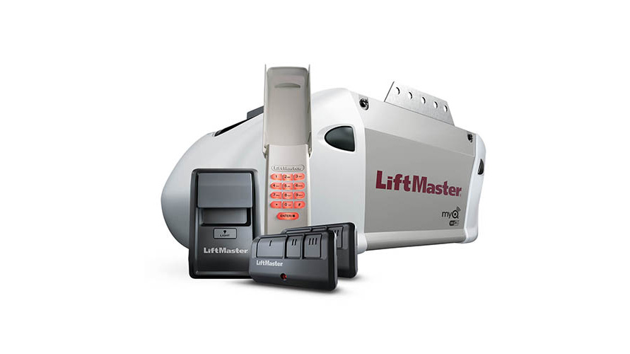LiftMaster opener with keypad and remotes