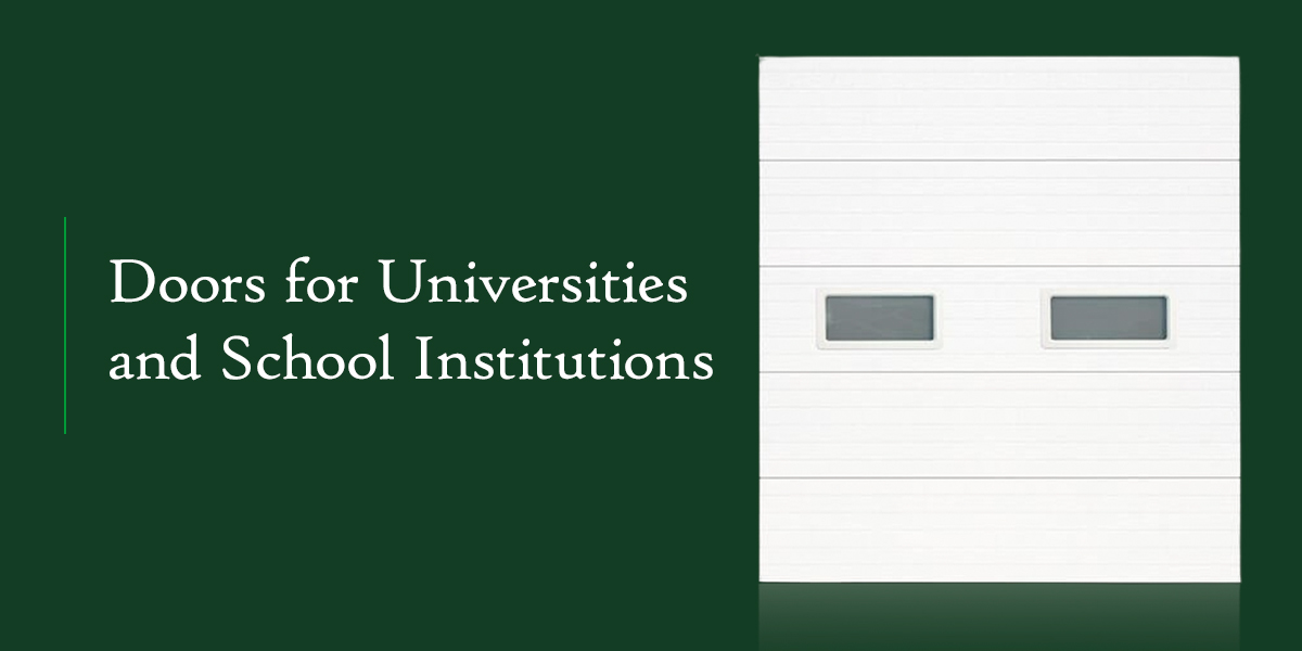 Doors for Universities and School Institutions